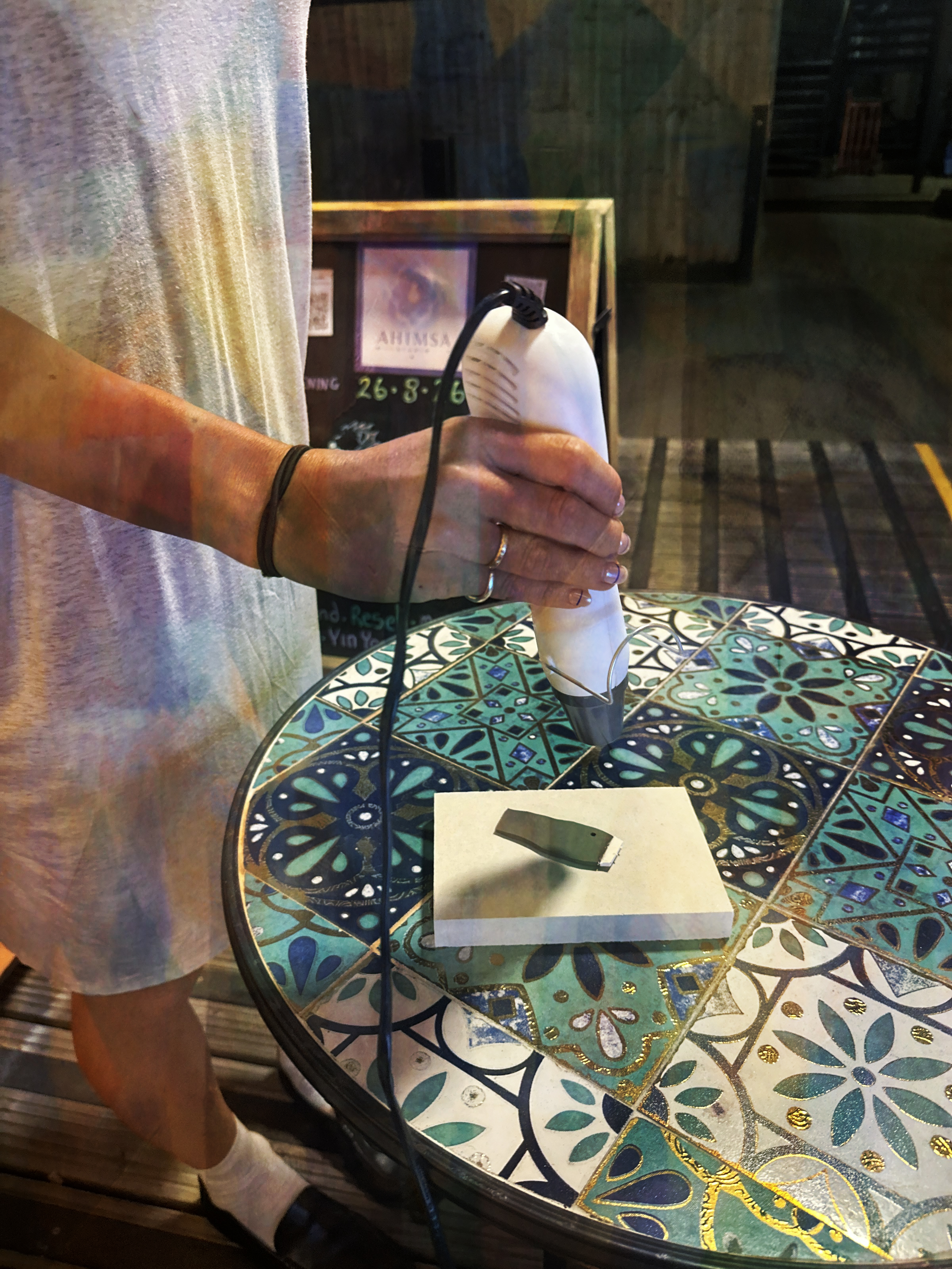 Creative detail work at Ahimsa Studio